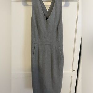 Banana Republic gray dress with bow accent back, size 2